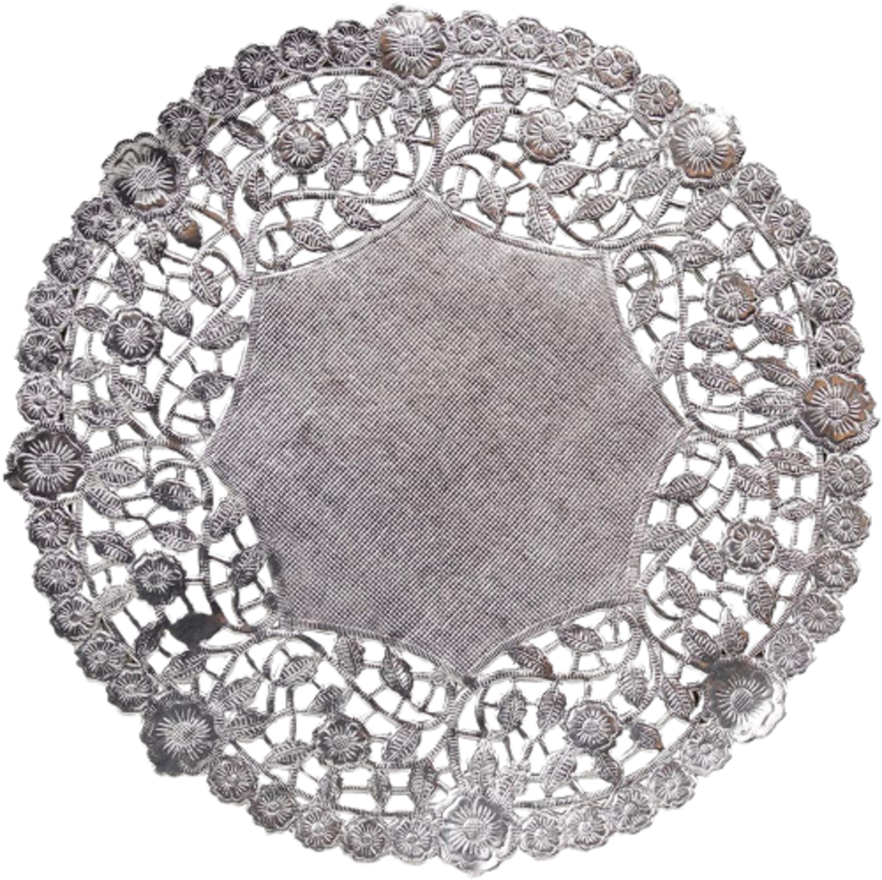 Silver Paper Lace Doilies 4 Inch – 12 Pack Decorative Round Foil Doilies for Crafts, Baking, Scrapbooking & Party Decorations